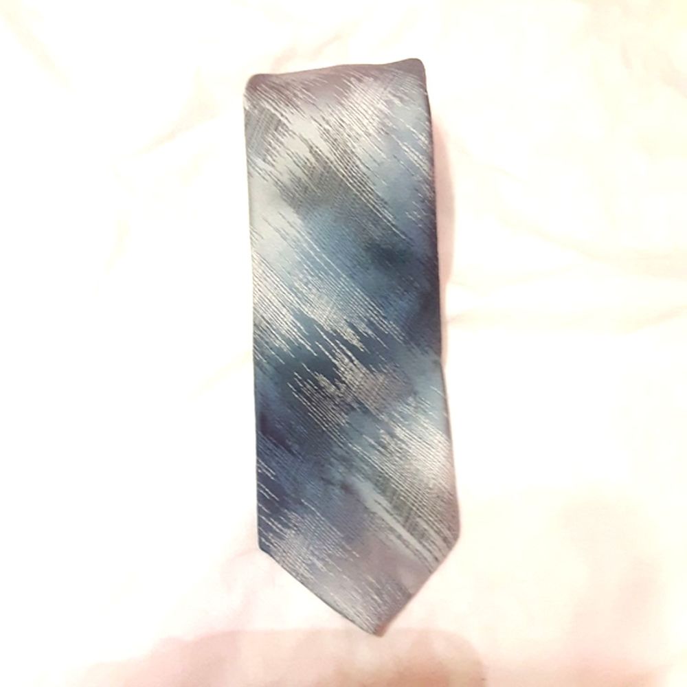 Pre-Owned Alberto Fellini Blue and Gray Tie